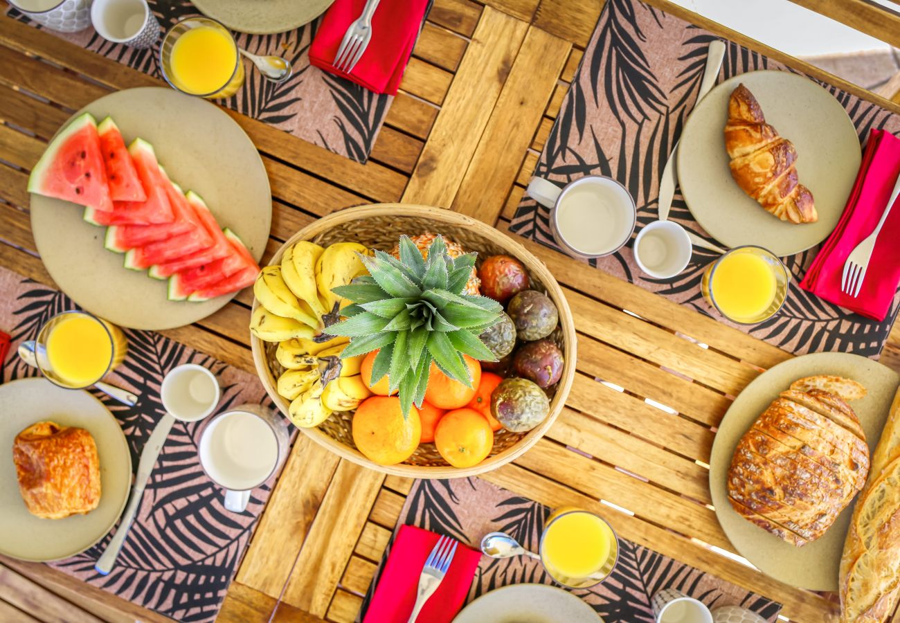 Petit dej en extérieur