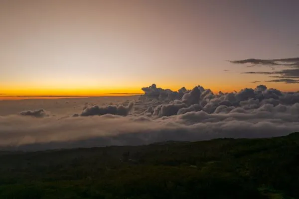 Coucher du soleil la reunion piton maido